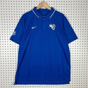 Nike 1 Cent Memphis State Tiger Polo XL Basketball Team Issued Penny Hardaway